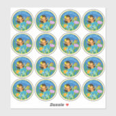 hallo eerste graad! Happy Mermaid Sticker (Vel)