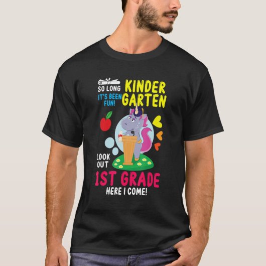 hallo eerste graad leraar student terug naar schoo t-shirt (Voorkant)