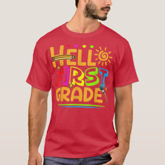hallo Eerste graad Shirt Fun 1st Grade Terug naar 