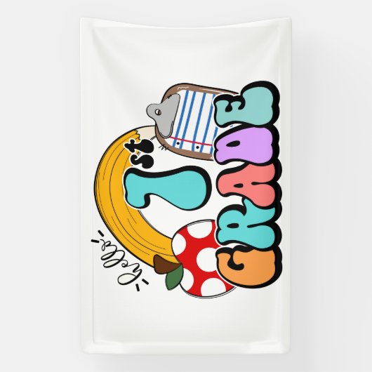 hallo eerste graad spandoek (Verticaal)