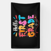 hallo eerste graad spandoek (Verticaal)