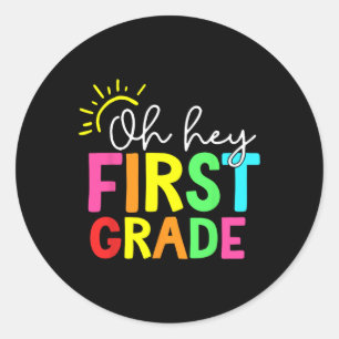 hallo Eerste graad Team 1ste graad terug naar Scho Ronde Sticker