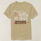 hallo Eerste graad Team 1ste graad terug naar Scho T-shirt (Design voorkant)