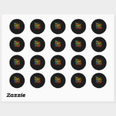 hallo eerste graad team eerste graad terug naar sc ronde sticker (Vel)
