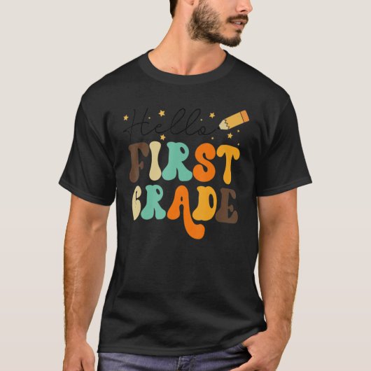 hallo eerste graad team eerste graad terug naar sc t-shirt (Voorkant)