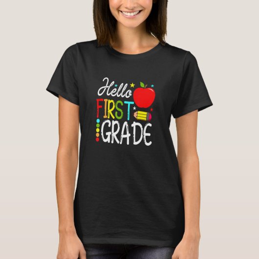 hallo eerste graad team eerste graad terug naar sc t-shirt (Voorkant)
