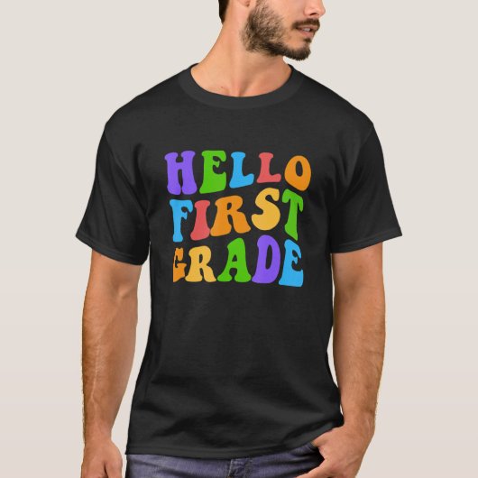 hallo eerste graad team eerste graad terug naar sc t-shirt (Voorkant)