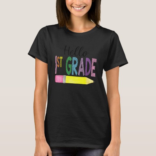 hallo eerste graad team eerste graad terug naar sc t-shirt (Voorkant)