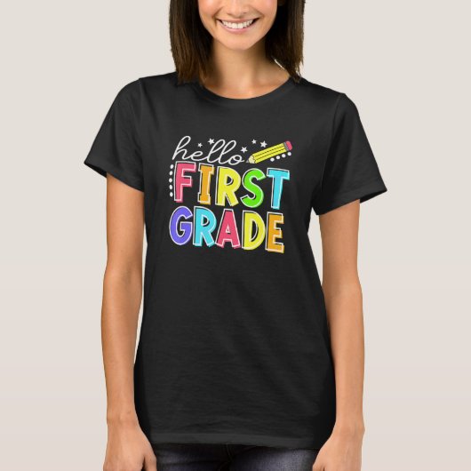 hallo eerste graad team eerste graad terug naar sc t-shirt (Voorkant)