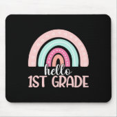 hallo eerste graad terug naar school eerste graad  muismat (Voorkant)