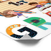 hallo eerste graad terug naar school eerste graad poster (Hoek)