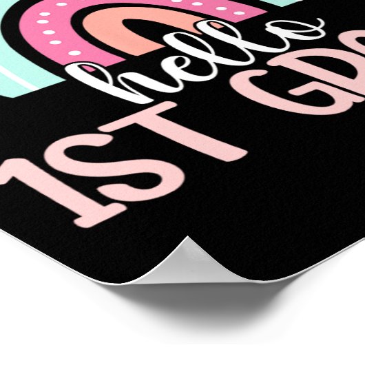 hallo eerste graad terug naar school eerste graad  poster (Hoek)