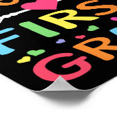 hallo eerste graad terug naar school eerste klas l poster (Hoek)