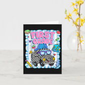 Hallo · Eerste klas bus school leraar terug Kaart (Gele Bloem)