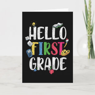 Hallo Eerste Klas Klaslokaal Terug naar School Kin Kaart