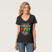 hallo eerste klas leraar eerste dag T-shirt (Voorkant volledig)