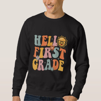 hallo eerste klas leraar terug naar school trui