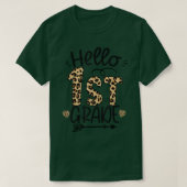 hallo eerste klas lerarenopleiding t-shirt (Design voorkant)