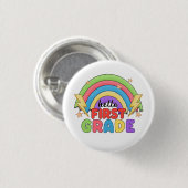 Hallo Eerste Klas Ronde Button 3,2 Cm (Voorkant /achterkant)