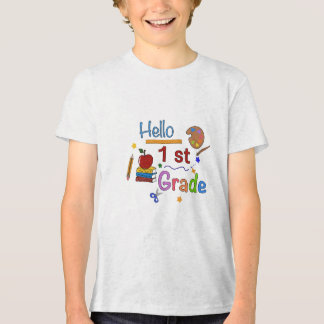 Hallo Eerste klas - Schattige Back to School Desig Tri-Blend Shirt