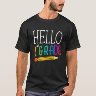 Hallo Eerste Klas Team Eerste Klas Terug Naar Scho T-shirt