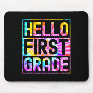 Hallo Eerste klas Terug naar school 1e klas leraar Muismat