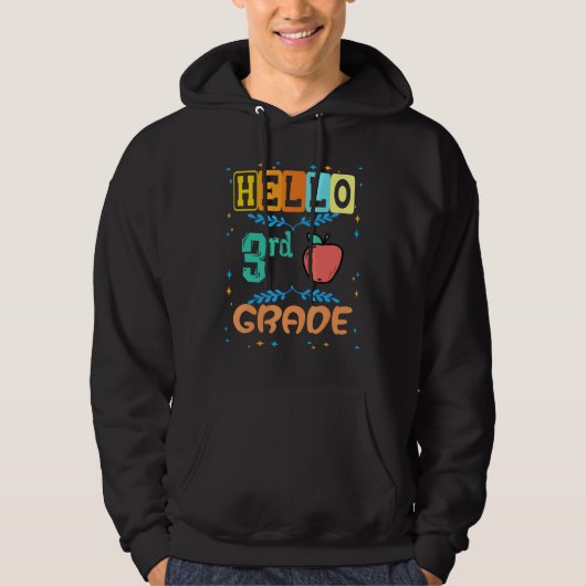 hallo eerste klas van de derde klas hoodie (Voorkant)