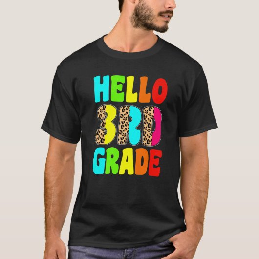 hallo eerste schooldag t-shirt (Voorkant)