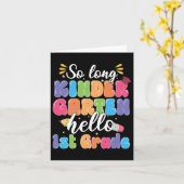 Hallo Eerste schooldag zo lang kleuterschool Kaart (Gele Bloem)