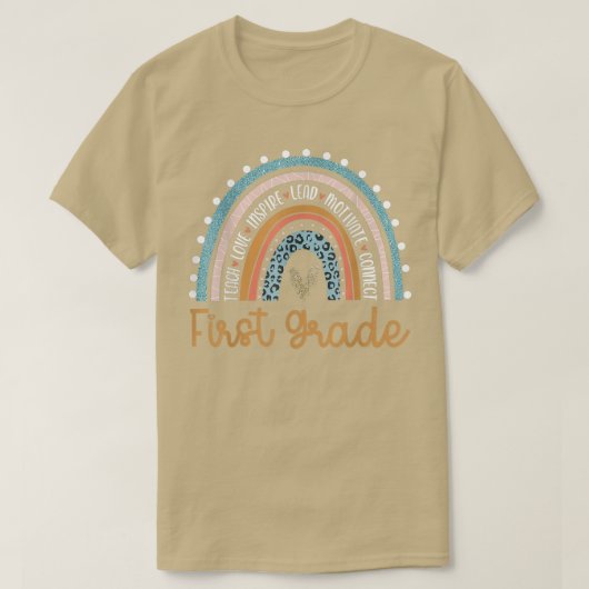 hallo eerstegraads regenboogleraar studenten t-shirt (Design voorkant)