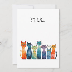 Hallo Eigenzinnige katten Kaart