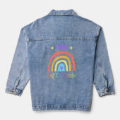Hallo Eighth Grade Rainbow Team 8th Grade Denim Jacket (Achterkant)