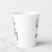 Hallo Eighty minimalistisch eenvoudig 80e verjaard Papieren Bekers (Rechts)