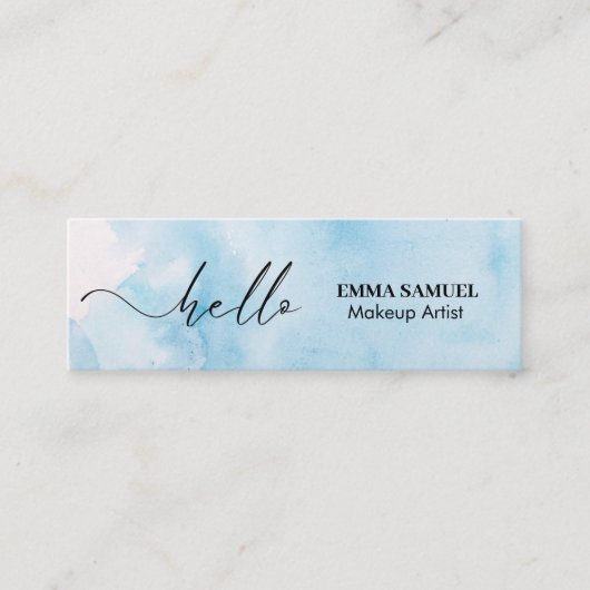 Hallo Elegant Mini Visitekaartje (Voorkant)