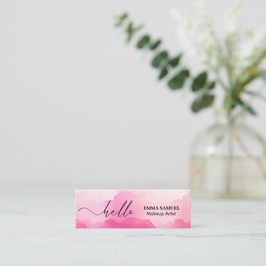 Hallo Elegant Mini Visitekaartje (Staand voorkant)