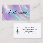 Hallo Elegant Visitekaartje (Voorkant / Achterkant)