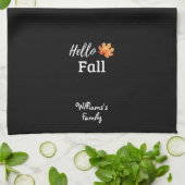 Hallo Elegante aangepaste herfst Herfst gepersonal Theedoek (Gevouwen)