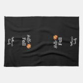 Hallo Elegante aangepaste herfst Herfst gepersonal Theedoek (Horizontaal)