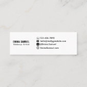 Hallo Elegante kalligrafie Mini Visitekaartje (Achterkant)