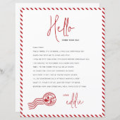 Hallo Elf Aankomstbrief (Voorkant / Achterkant)