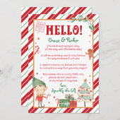 Hallo ELF-brief Welkom Terug Personaliseren en afd Kaart (Voorkant / Achterkant)