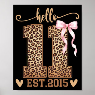 Hallo Elf Gesticht 2015 11e Verjaardag Coquette 11 Poster