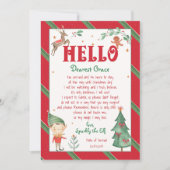 Hallo · Elf Kerst Magische Elf Printable Kaart (Voorkant)