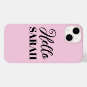 Hallo en jouw naam Case-Mate iPhone case (Achterkant (horizontaal))