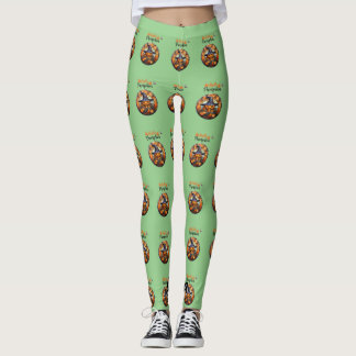 Hallo enge Halloween pompoen Leggings