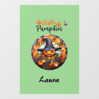 Hallo enge Halloween pompoen Raamsticker