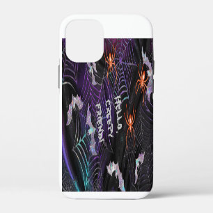 Hallo enge vriend Paarse web Oranje spin Vleermuiz Case-Mate iPhone Case