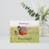 hallo—enkel het controleren in Briefkaart (Staand voorkant)