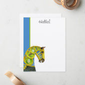 Hallo. Enkele Notitiekaartjes (Voorkant / Achterkant in situ)