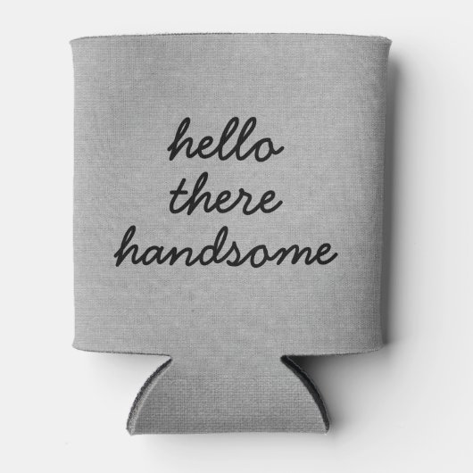 hallo er een mooie rustige kerkburlap linde jut blikjeskoeler (Voorkant)